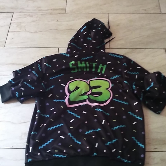 A black colorful hoodie - Picture 2 of 2